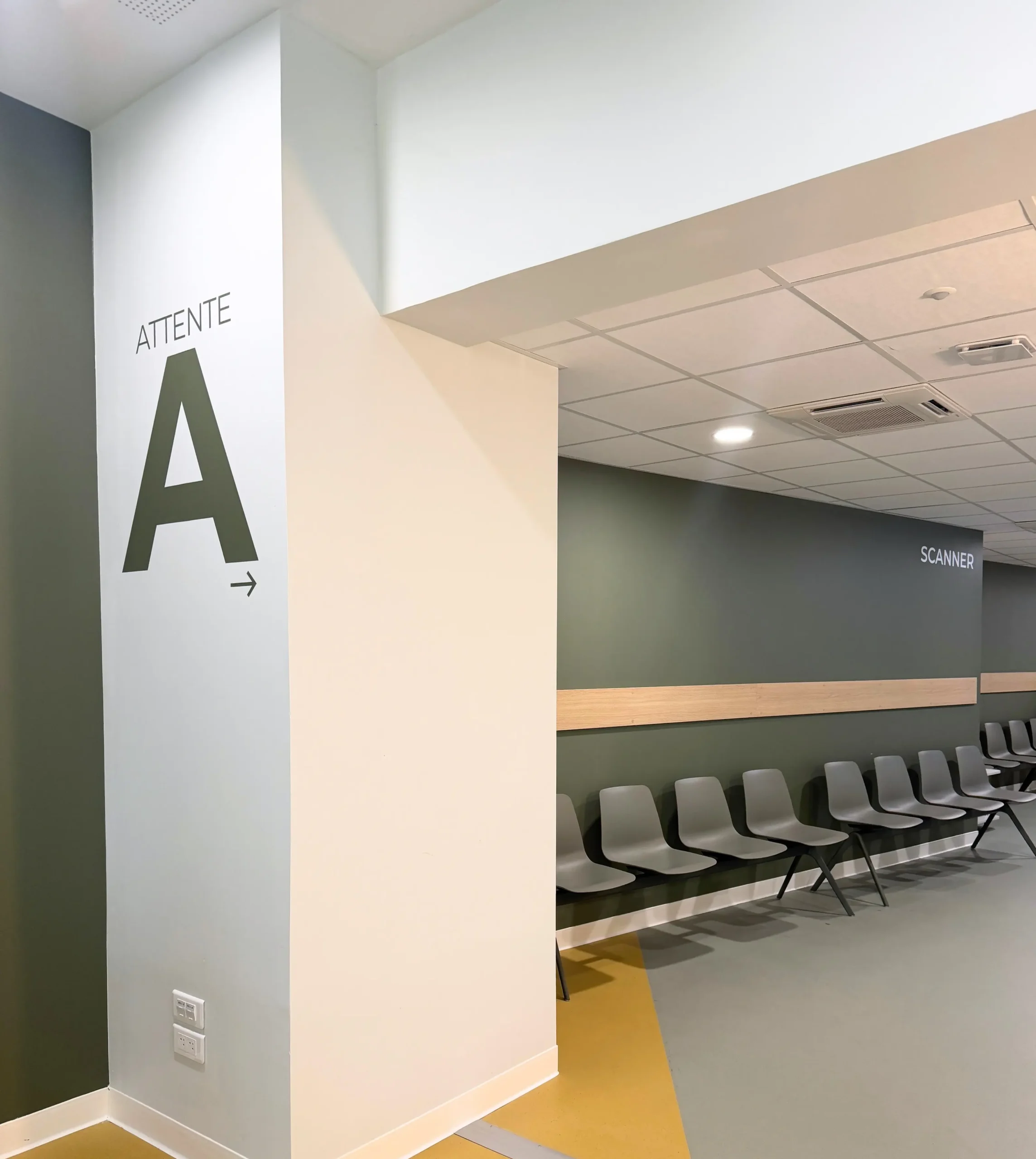 Salle d’attente scanner du centre d’imagerie médicale Imagerie du Parc à Toulon